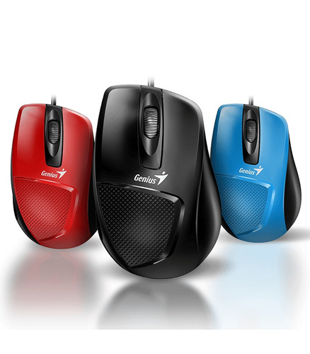 Mouse Optico Dx 150x Rojo, Azul,negro, Usb Genius