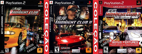 Midnight Club 1 2 3 Ps2 Coleção ( 3 Dvds) Patch Corrida | MercadoLivre