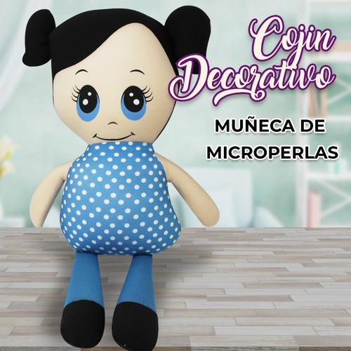Cojín Decorativo Antiestrés De Microperlas Recamara Sala