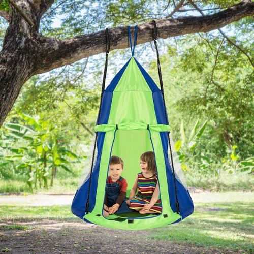 Platillo Volador Columpio Árbol Campo Juegos Swing Ninos