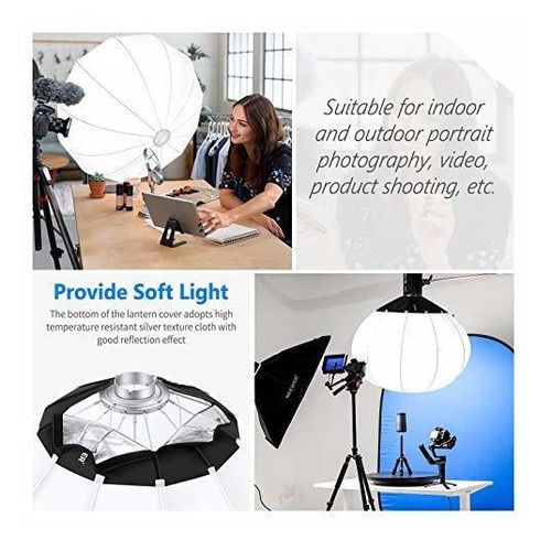 Imagen 2 de 4 de Difusor Luz Suave Falda in Para Cb Aputure Godox Sl