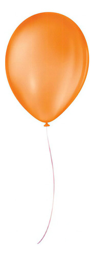 Balões 09 Liso Com 50un Laranja Mandarim 108105450 São Roque