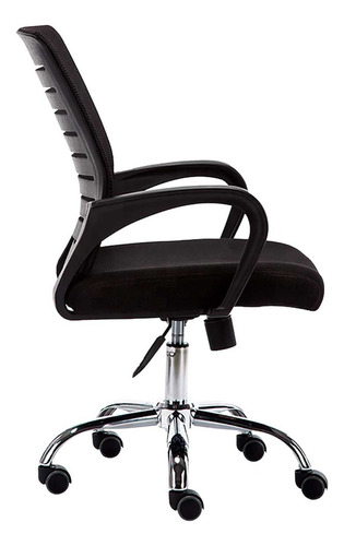Imagen 3 de 6 de Silla De Oficina Gerencial Collins Negro