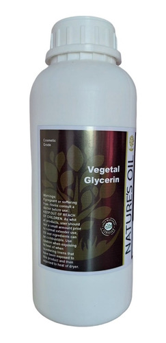 Imagen 3 de 7 de Glicerina Vegetal Importada 500cc Natures Oil Usa