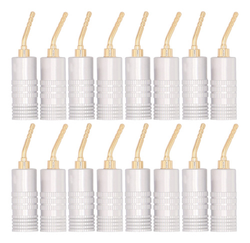 16pcs Banana Speaker Pin Plug Audio Cable Conector Kit Adapt