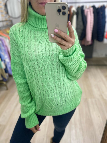 Sweater Pullover Trenzado Mujer The Big Shop