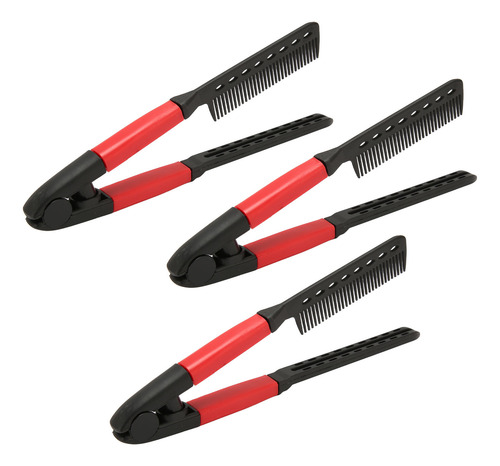 Peineta De Peinado En Forma De V, 3 Piezas, Resistente A Alt