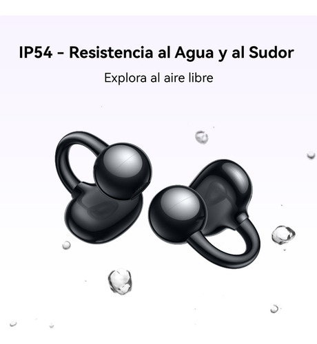 Audífonos Huawei Freeclip Inalámbricos Bluetooth Oro Rosa