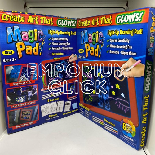 Magic Pad Original: Pizarra Led Dibujo Mágico + Accesorios