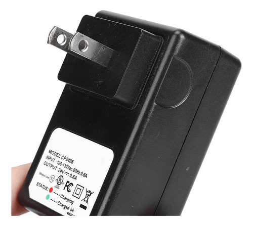Li Cargador De 3 Clavijas De 24 V Y 0,6 A, Compatible Con