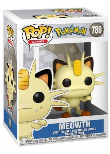Figura De Acción Pokémon Meowth De Funko Pop! Games