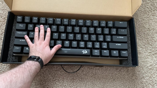 Teclado Redragon Alien Mecanico Tamanho Grande Sw Azul Teclado Preto