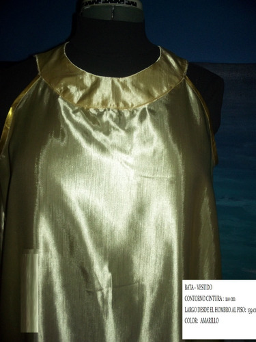 Moda Vestido De Playa Para Dama Largo Amarillo Kaftan #15
