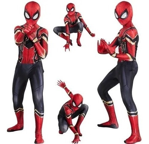 Spiderman Mono De Superhéroe Traje Cosplay For Niños Adulto