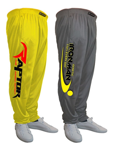 2 Pantalones Baggys Microfibra Raptor + Ironman Genetic Pro