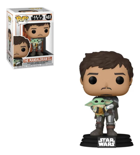 Funko Pop Star Wars The Mandalorian Mando Con Baby Yoda #461