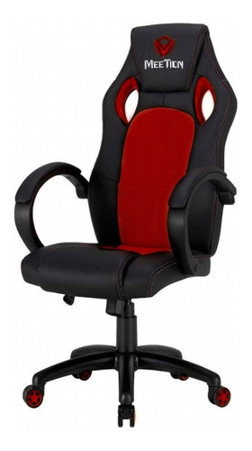 Silla Gamer Meetion Mt-chr05 Negro Con Rojo Reclinable Febo