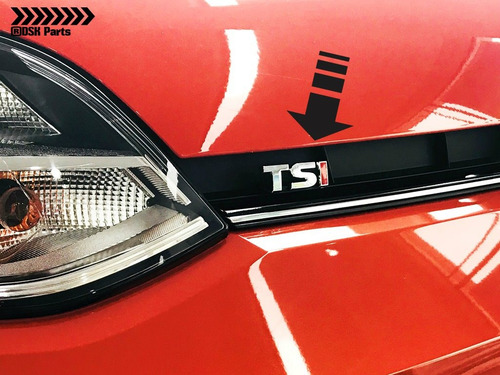 Imagem 2 de 9 de Emblema Logo Tsi Pequeno Novo Up Tsi Grade Original Vw