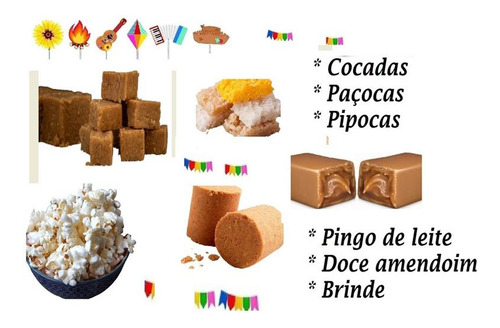 Doce de doce de amendoim amendoim Festa Junina em sacola 22 g 50 un pacote x 50