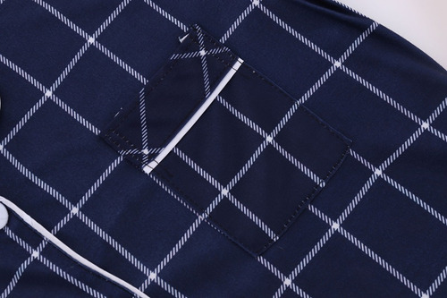 Pijama De Mujer Estilo Cuadros De Pijama 2 Piezas Cómodo