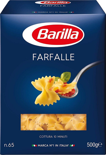 Pasta Italiana Barilla Farfalle N.65 500g Nueva !