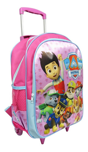Kit Escolar Mochila Patrulha Canina De Rodinhas G Feminina