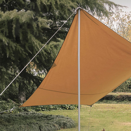 8 Peças Postes De Tenda Para Lona Prata 57,5 Cmx25cm