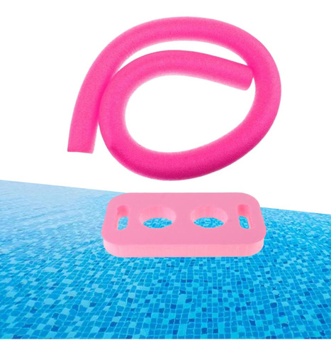 Fideos Flotantes Para Piscina Con Conector, Tubo Rosa