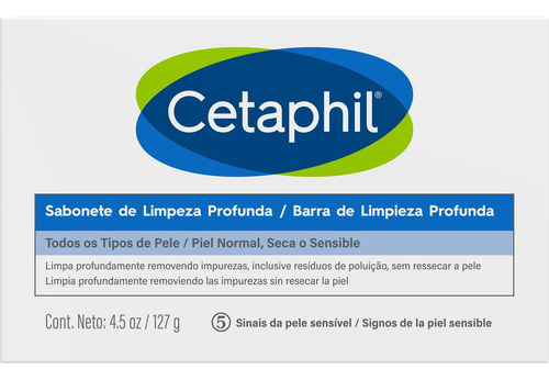 Cetaphil Limpieza Profunda Jabón Barra Cuerpo Y Rostro 127g