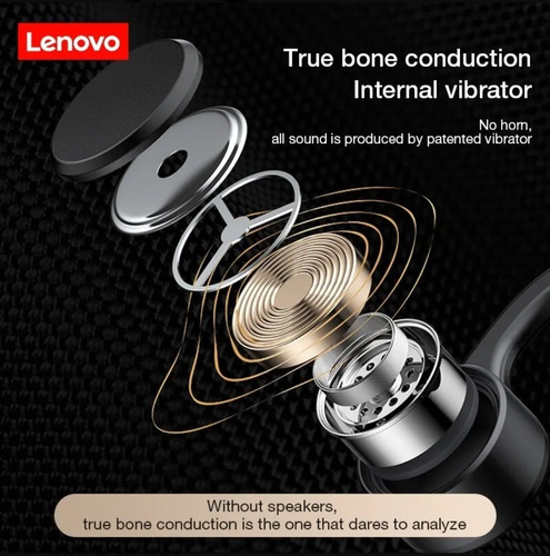 Imagen 7 de 8 de Audífonos Conducción Osea Lenovo X4 Inalámbricos, Bluetooth.