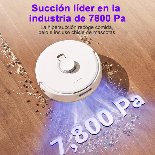 Robot Aspirador Y Trapeador Limpieza Manos Libres Blanco