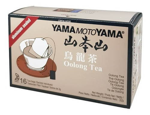 Té Oolong Japones Yamamotoyama 1 Caja 16 Bolsas 32g Oolong