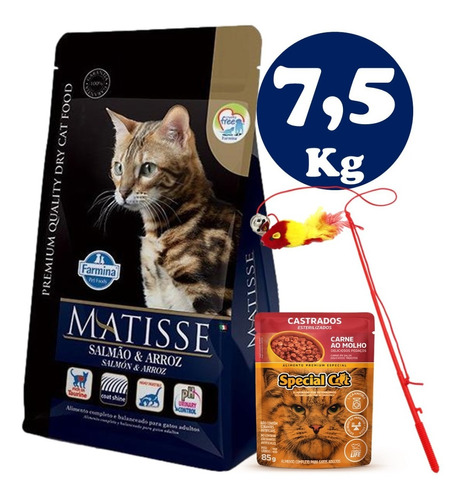 Matisse Gato Adulto Salmon & Arroz 7.5 Kg + Regalo