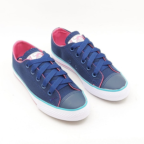 Imagen 2 de 4 de Zapatilla Nene Nena Niños Lona Cordones Jaguar 8174 27-33