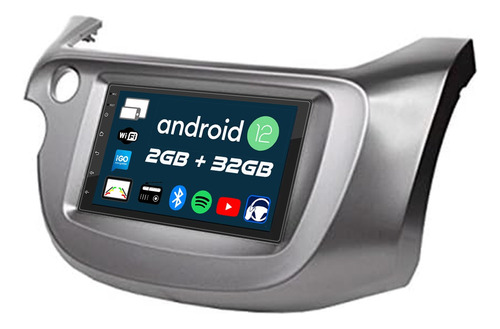 Estereo Pantalla Android 7 Honda Fit Gps Bt Wifi Android 12