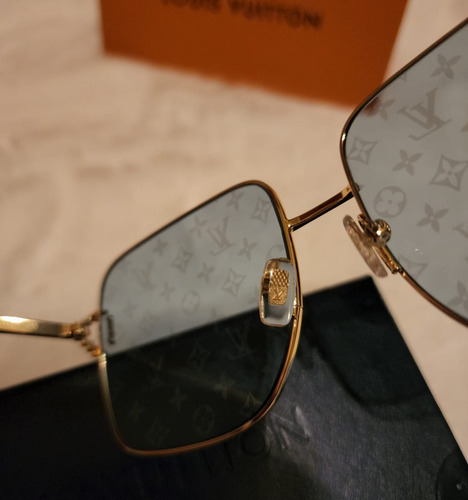 Gafas Lentes Louis Vuitton Z1431 Doradas Lente Azul Espejo Azul Azul Dorado Dorado (Usado)