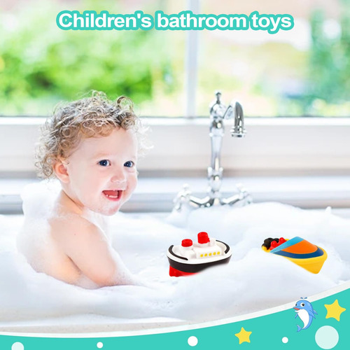 Barcos Para Bañera,juguet Acuático Infantil Bañera Y Piscina