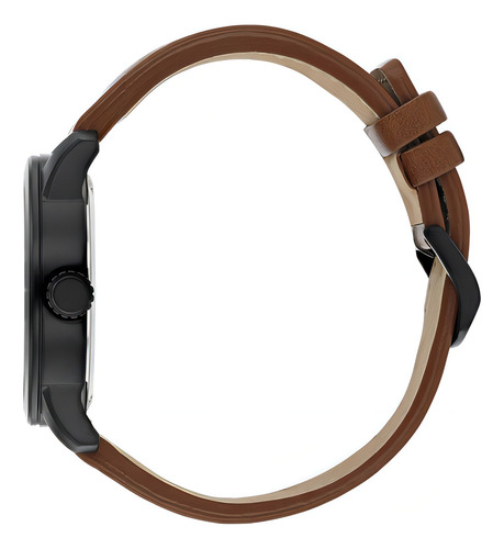 Relógio masculino Citizen BM8475-26e Ecodrive/jordy Strap, cor marrom