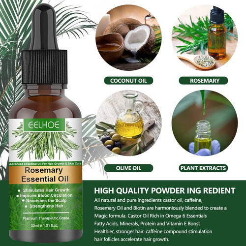 Aceite De Romero Para El Cabello,30ml Rosemary Oil For Hair