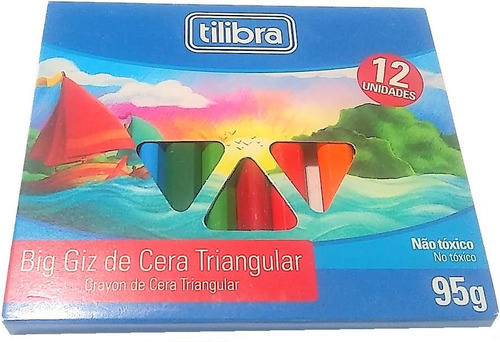 Crayón Academie De Cera Triángular Con 12 Piezas