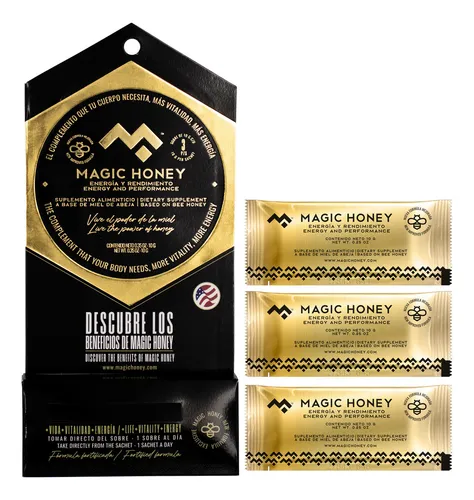 comprar Miel Líquida Magic Honey 3 Sachets 10 G Orgánica Masculino