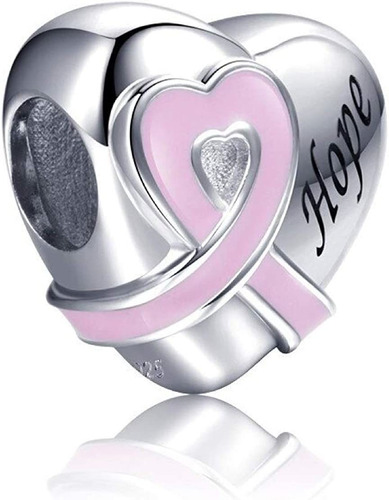 Hope Heart Ribbon Breast Cancer Awareness 925 Sterling ...