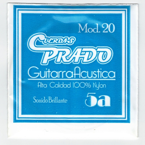 Cuerda Suelta Guitarra Acústica 4ta, 5ta O 6ta C/borla Nylon