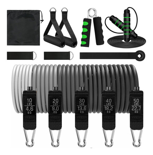 Ligas De Resistencia 13 Pcs Para Ejercicio En Casa O Gimnasi