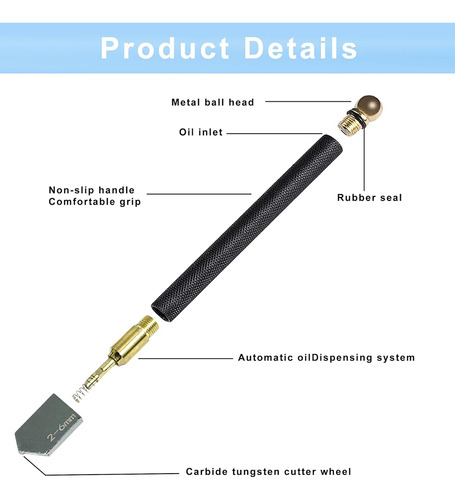 Cuchillo De Corte De Vidrio De 2 Mm A 20 Mm, Cuchillo De Cor