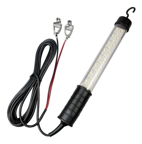 Pendente De Led 30 Leds 12v Cordão De Luz Oficina Mecanica Cor Preto