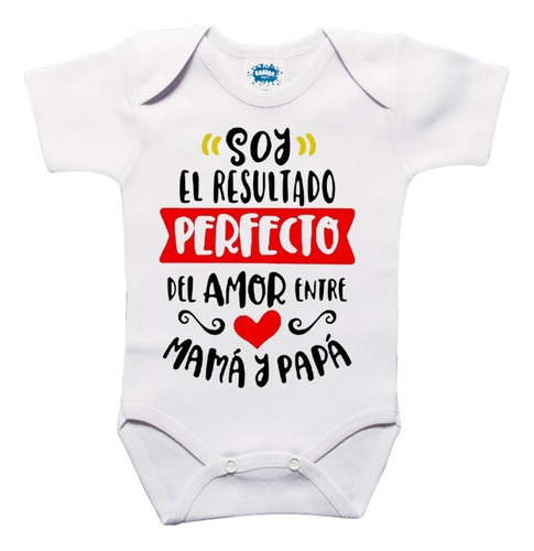 Body De Bebe Estampado Soy Producto Del Amor 