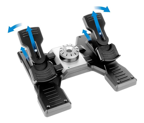 Imagen 2 de 5 de Pedales De Timón Logitech Pro Flight