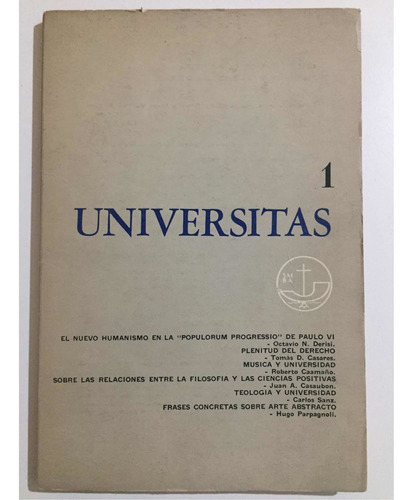 Revista Universitas Número 1 Agosto 1967