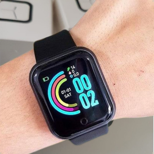 Relógio Smartwatch D20 Bluetooth Android Ios Monito Cardíoco